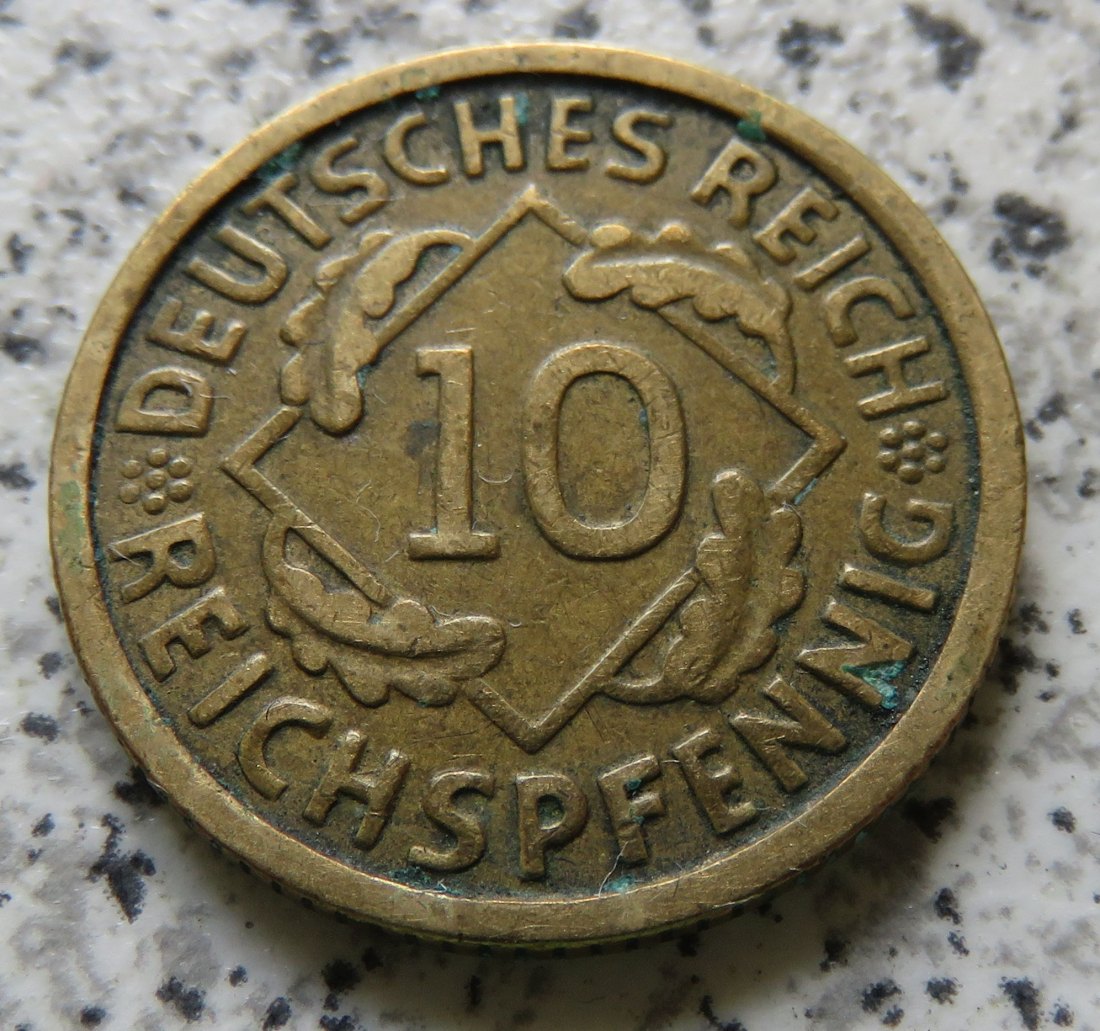  Weimarer Republik 10 Reichspfennig 1926 G   