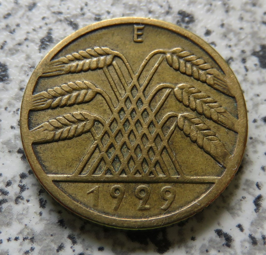  Weimarer Republik 10 Reichspfennig 1929 E   
