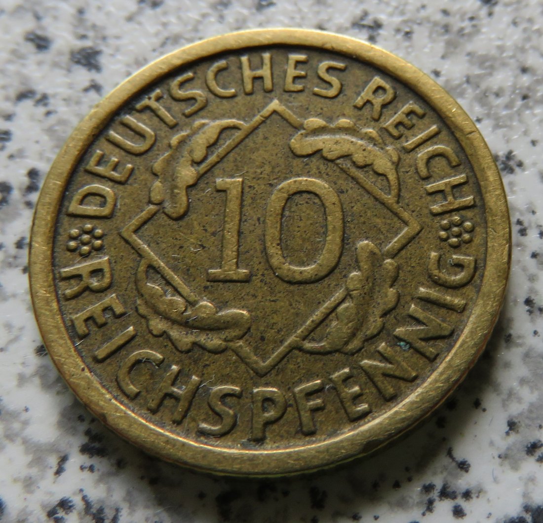  Weimarer Republik 10 Reichspfennig 1929 J   