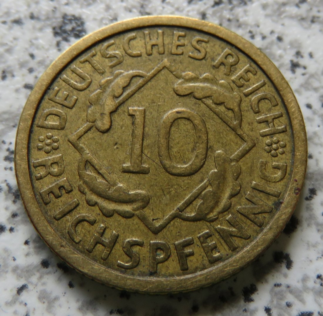  Weimarer Republik 10 Reichspfennig 1930 G   