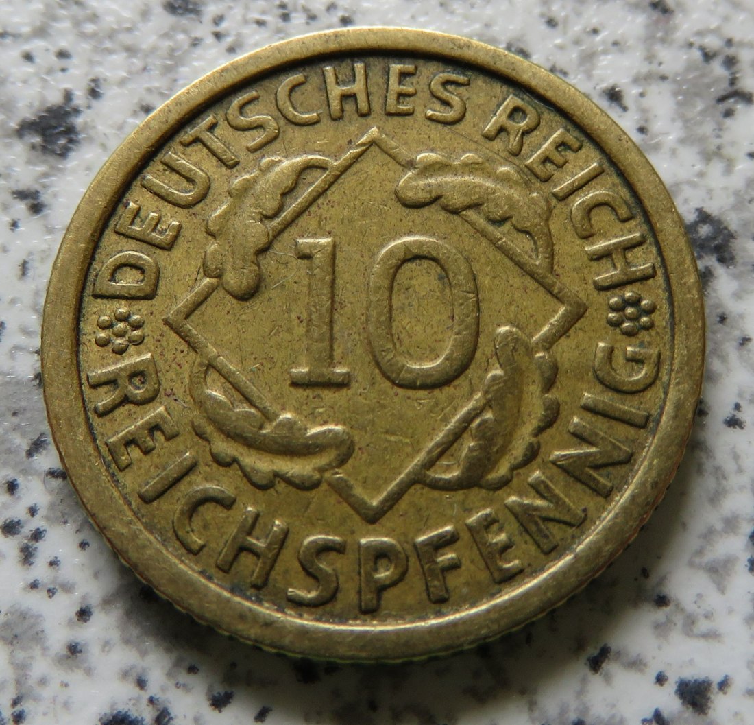  Weimarer Republik 10 Reichspfennig 1935 G   