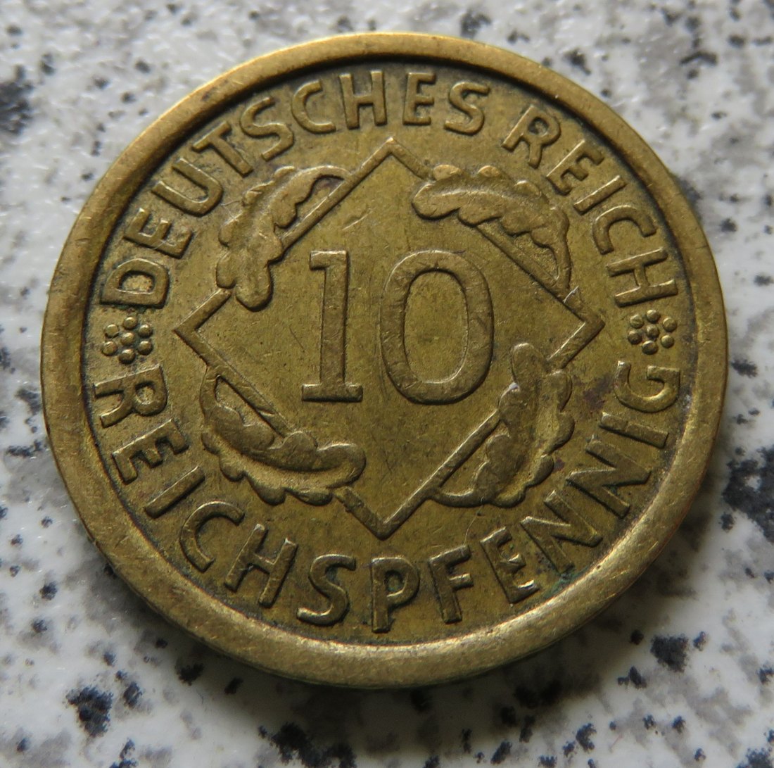  Weimarer Republik 10 Reichspfennig 1935 J   