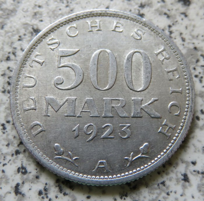  Weimarer Republik 500 Mark 1923 A   