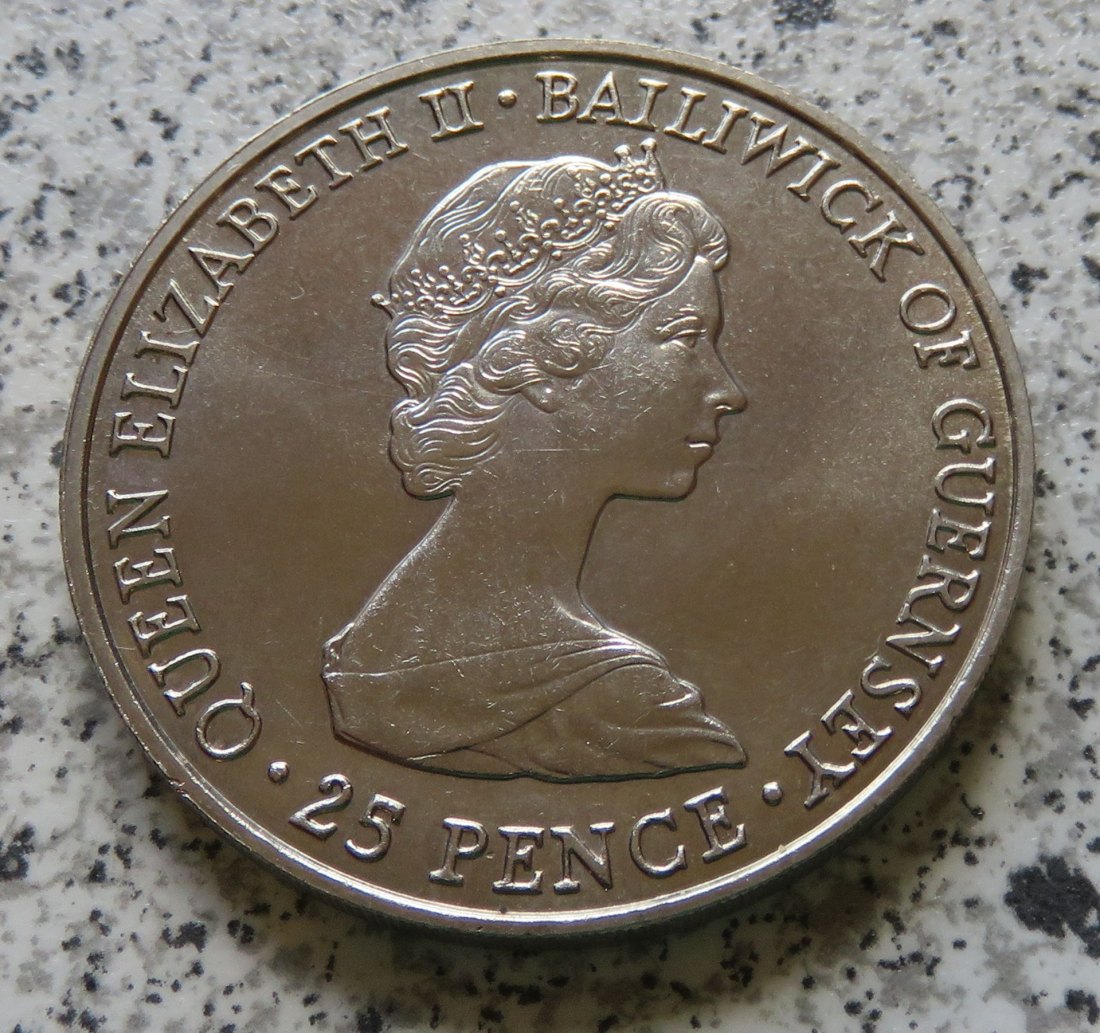  Guernsey 25 Pence 1980   