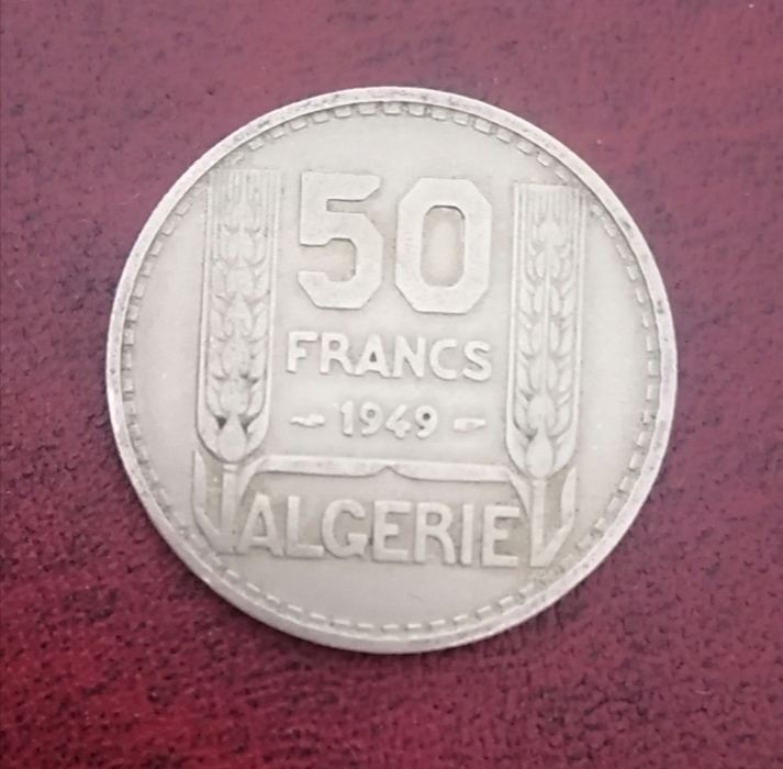  * * * ALGERIA, 50 FRANCS 1949 * * *   
