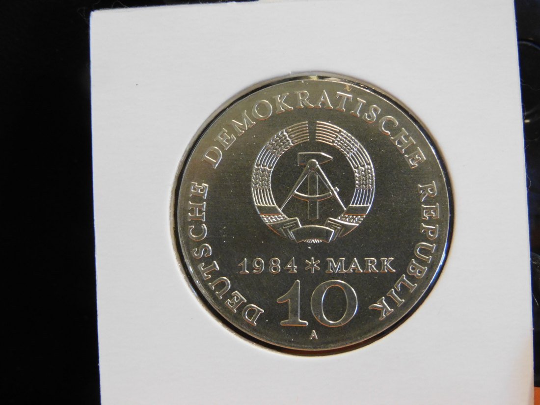  GERMANY 10 MARK 1984 DDR.GRADE-PLEASE SEE PHOTOS.   