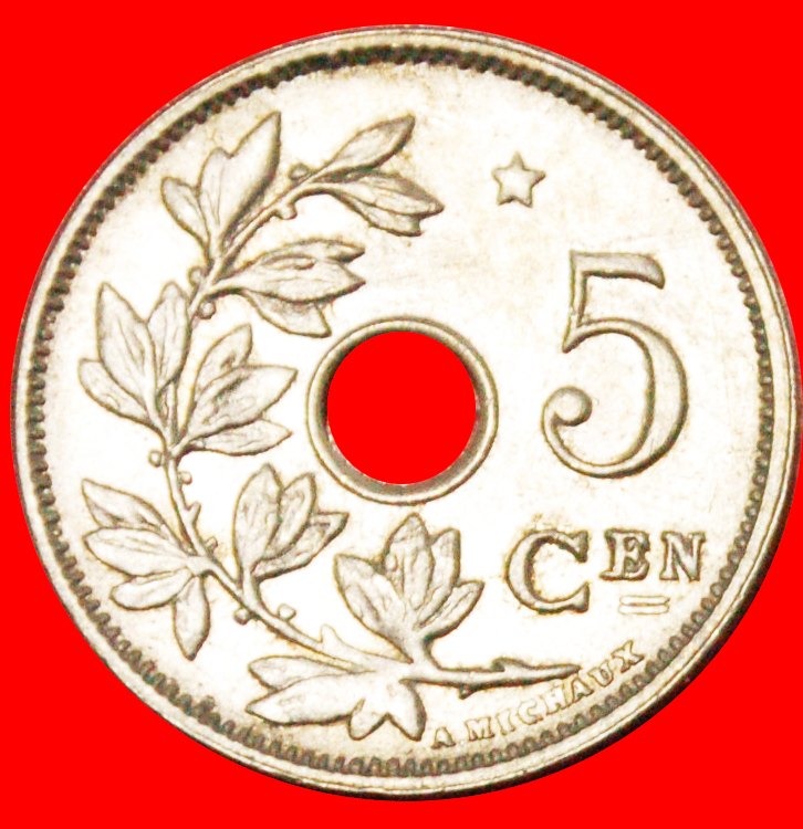  * NIEDERLÄNDISCHE LEGENDE (1930-1931): BELGIEN ★ 5 CENTIME 1931 ALBERT I. (1909-1934)★OHNE VORBEHALT   