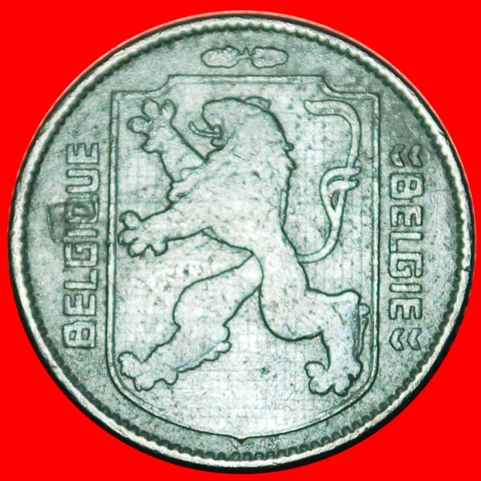  * OCCUPATION BY GERMANY:BELGIUM★1 FRANC 1941! FRENCH LEOPOLD III (1934-1950)★LOW START ★ NO RESERVE!   