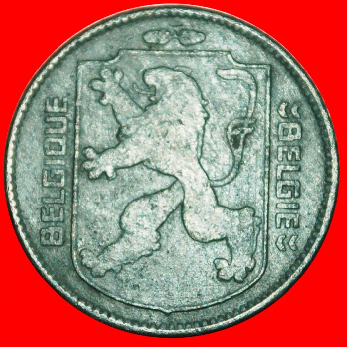  * OCCUPATION BY GERMANY:BELGIUM★1 FRANC 1943! FRENCH LEOPOLD III (1934-1950)★LOW START ★ NO RESERVE!   