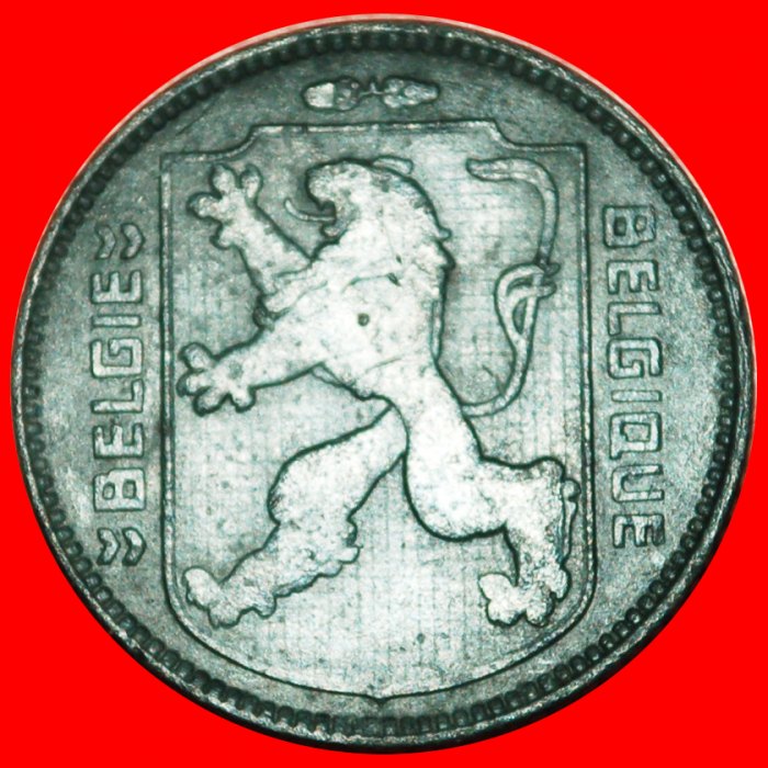 * OCCUPATION BY GERMANY:BELGIUM★1 FRANC 1943! DUTCH LEOPOLD III (1934-1950)★LOW START ★ NO RESERVE!   