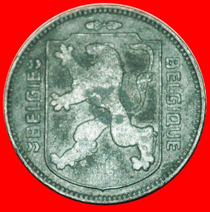  * OCCUPATION BY GERMANY:BELGIUM★1 FRANC 1944! DUTCH LEOPOLD III (1934-1950)★LOW START ★ NO RESERVE!   