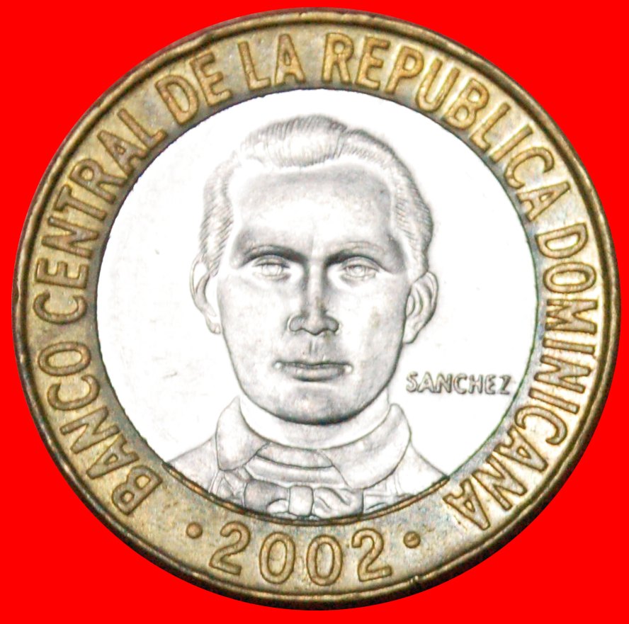  * KANADA KLEINE SANCHEZ (2002-2020): DOMINIKANISCHE REPUBLIK ★ 5 PESO 2002!★OHNE VORBEHALT   