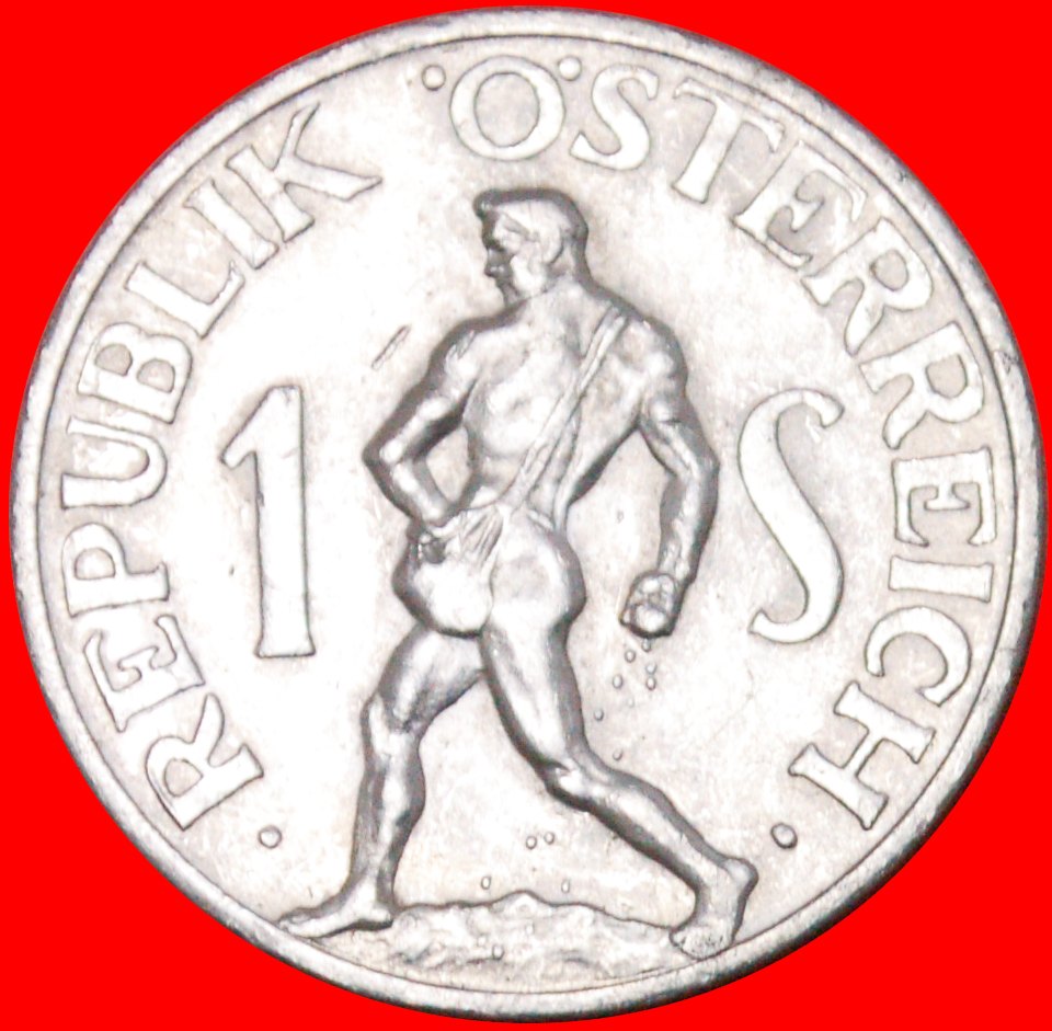 * HAMMER AND SICKLE (1946-1957): AUSTRIA ★ 1 SHILLING 1952 NUDE SOWER! LOW START ★ NO RESERVE!