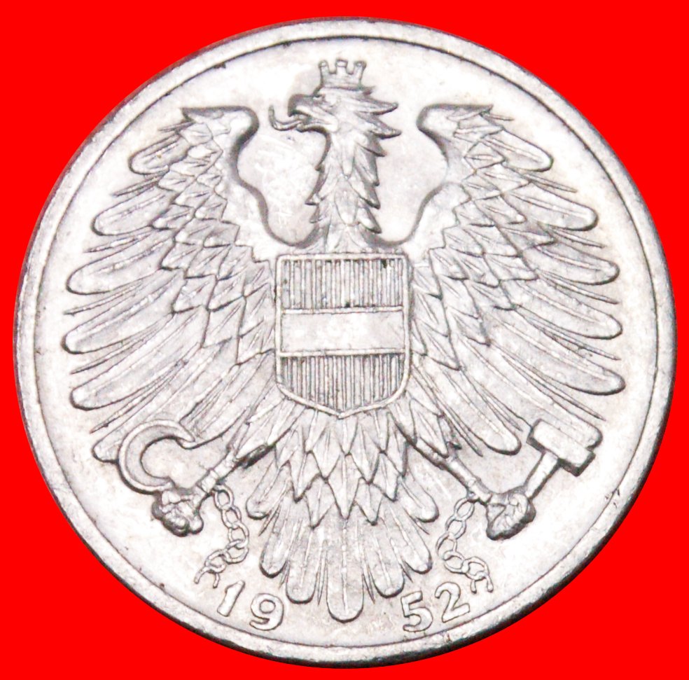  * HAMMER AND SICKLE (1946-1957): AUSTRIA ★ 1 SHILLING 1952 NUDE SOWER! LOW START ★ NO RESERVE!   