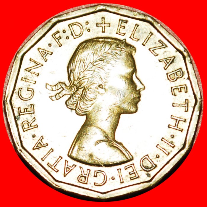  * PORTCULLIS (1954-1970):GREAT BRITAIN★3 PENCE 1964★ELIZABETH II (1953-2022)★LOW START ★ NO RESERVE!   