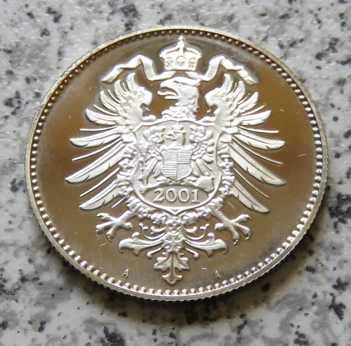  Medaille von 2001/Nachprägung: 1 Mark Kaiserreich 1873 A   
