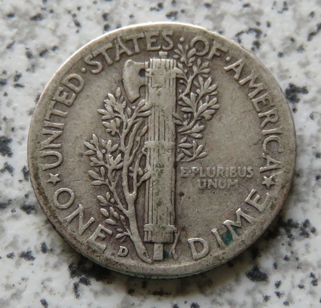  USA Dime 1942 D / 10 Cents 1942 D   