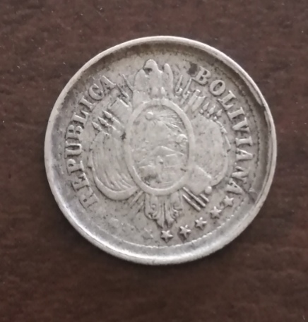  * * * Bolivie - 5 centavos, F.E. Potosi - 1887 (ref PJ332) * * *   