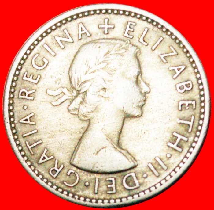  * ENGLISH CREST 1954-1970:GREAT BRITAIN★1 SHILLING 1954★ELIZABETH II 1953-2022★LOW START★NO RESERVE!   