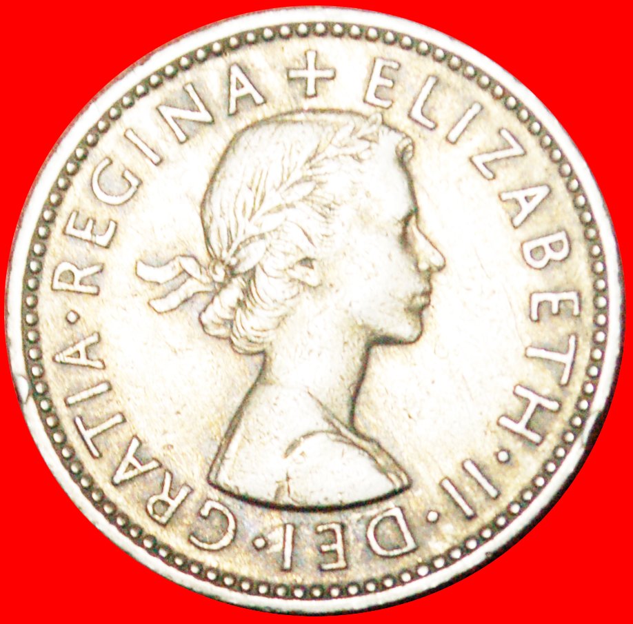  * ENGLISH CREST 1954-1970:GREAT BRITAIN★1 SHILLING 1959★ELIZABETH II 1953-2022★LOW START★NO RESERVE!   