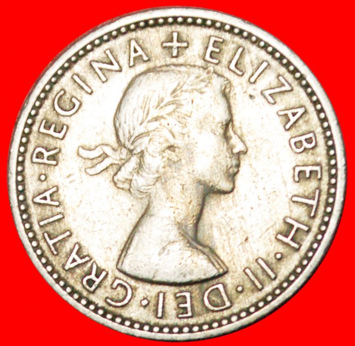  * ENGLISH CREST 1954-1970:GREAT BRITAIN★1 SHILLING 1960★ELIZABETH II 1953-2022★LOW START★NO RESERVE!   