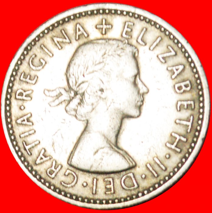  * ENGLISH CREST 1954-1970:GREAT BRITAIN★1 SHILLING 1962★ELIZABETH II 1953-2022★LOW START★NO RESERVE!   