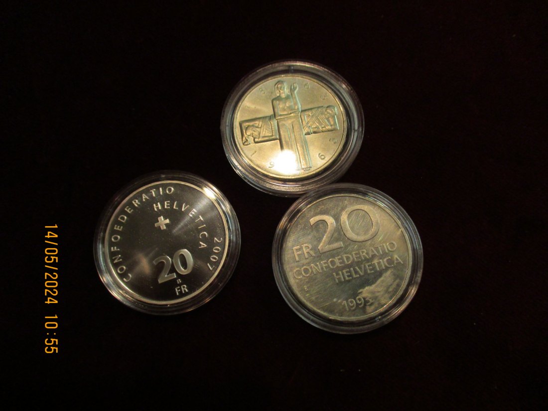  Lot - Sammlung Münzen Schweiz 25 Franken / M19   