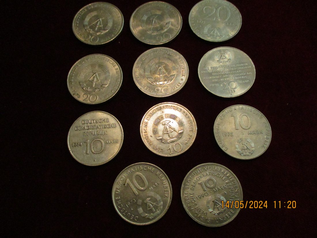 Lot Sammlung DDR Münzen siehe Foto /RM1   