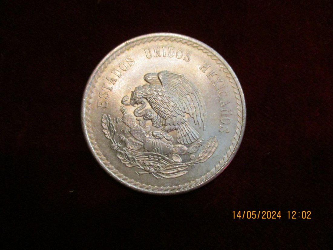  5 Peso Mexiko 1948 - 900er Silber 30 Gramm / M10   