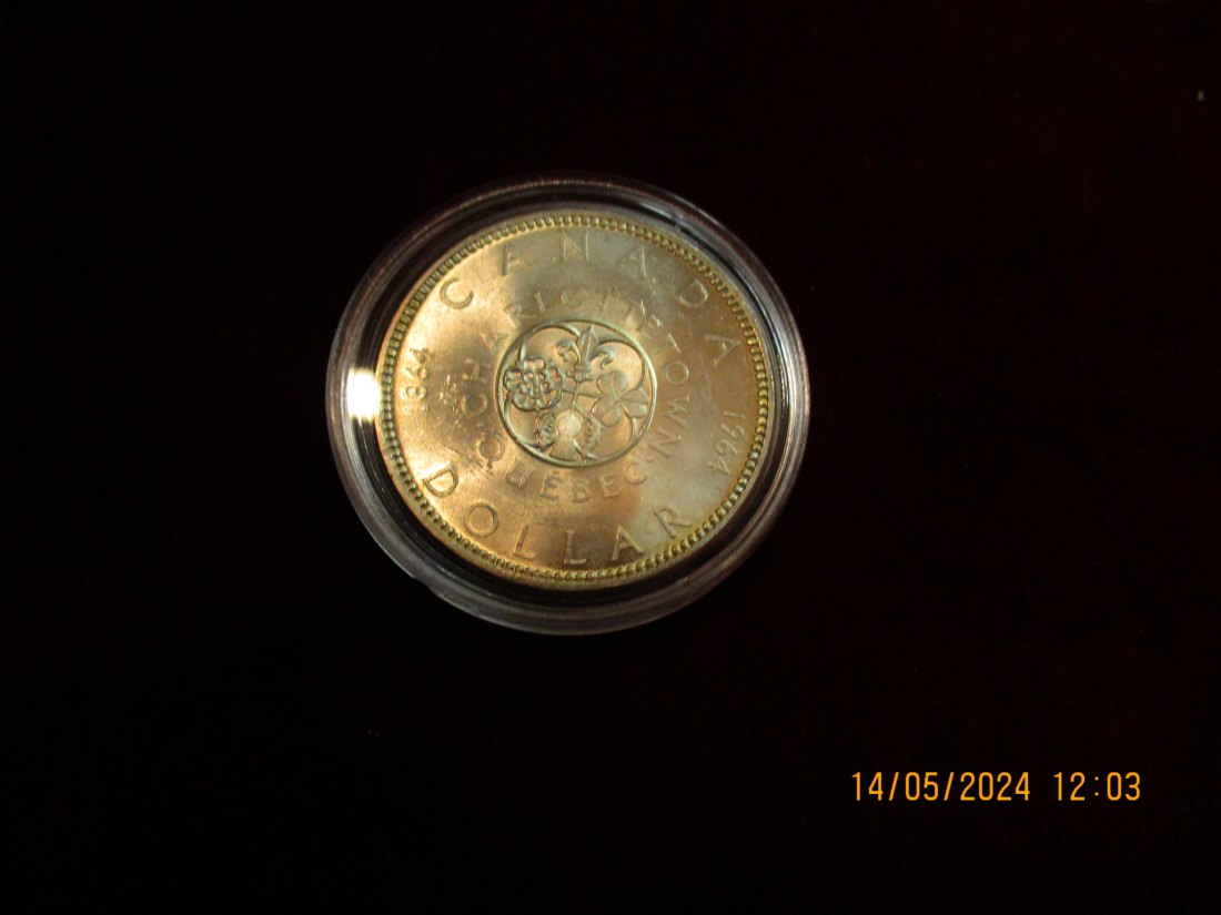  Kanada Dollar 1964 Silbermünze   
