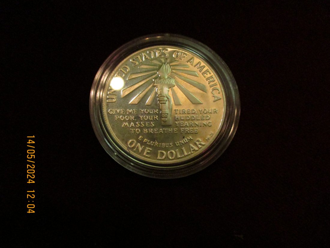  Liberty 1 Dollar 1986 USA Silbermünze   