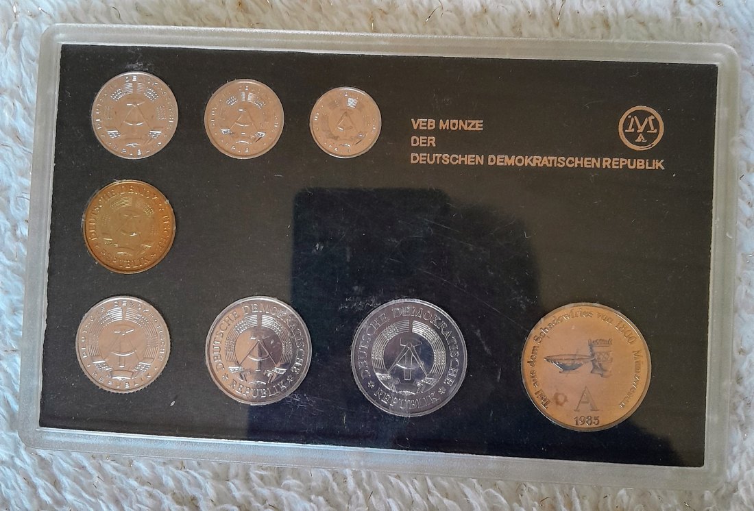  DDR Kursmünzensatz Mini Gelehrte 1985 stempelglanz OVP   