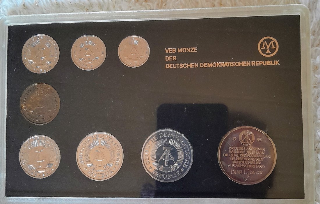  DDR Kursmünzensatz 1985 stempelglanz in Original Verpackung   