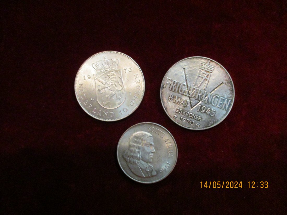  Lot Sammlung  3 Silbermünzen siehe Foto /RK1   