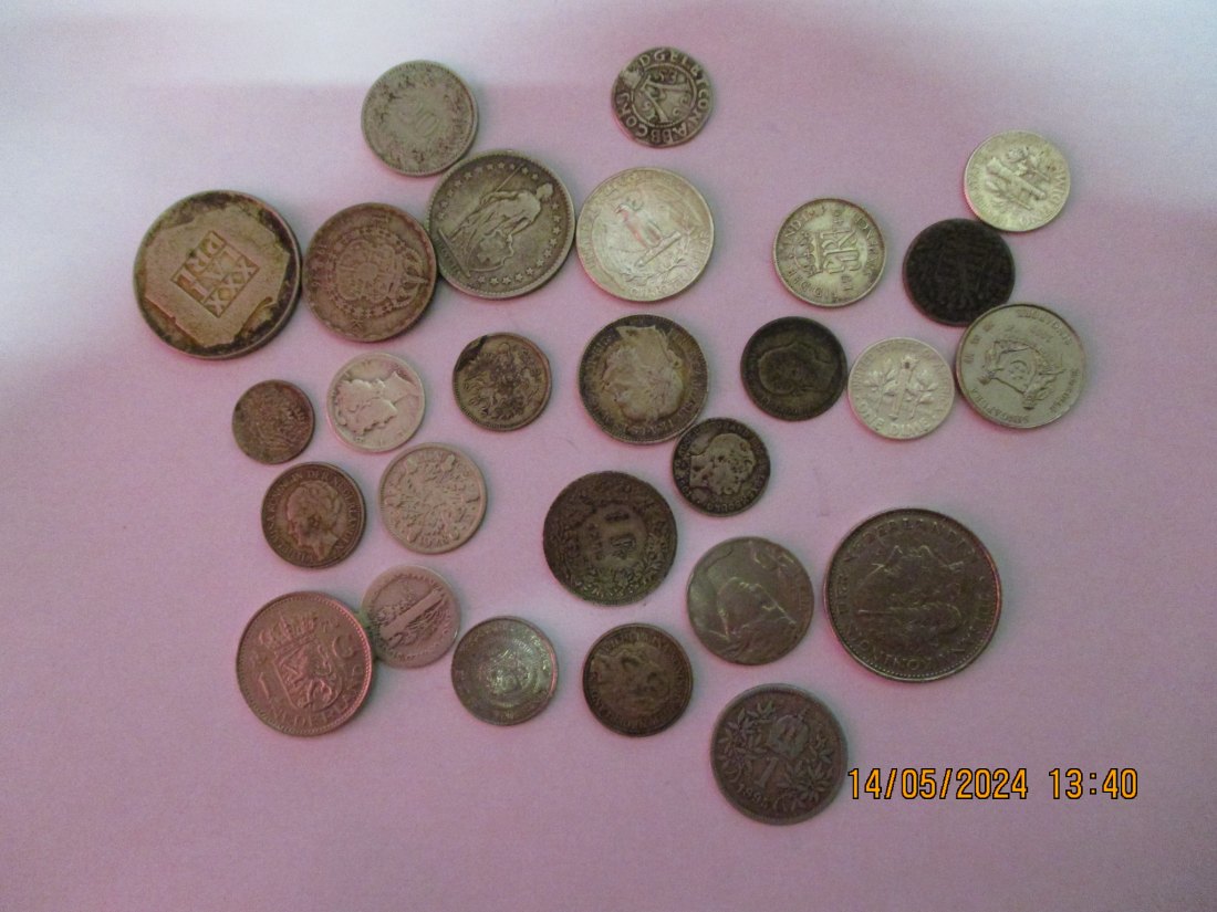  Lot Sammlung Silbermünzen siehe Foto /3RM   