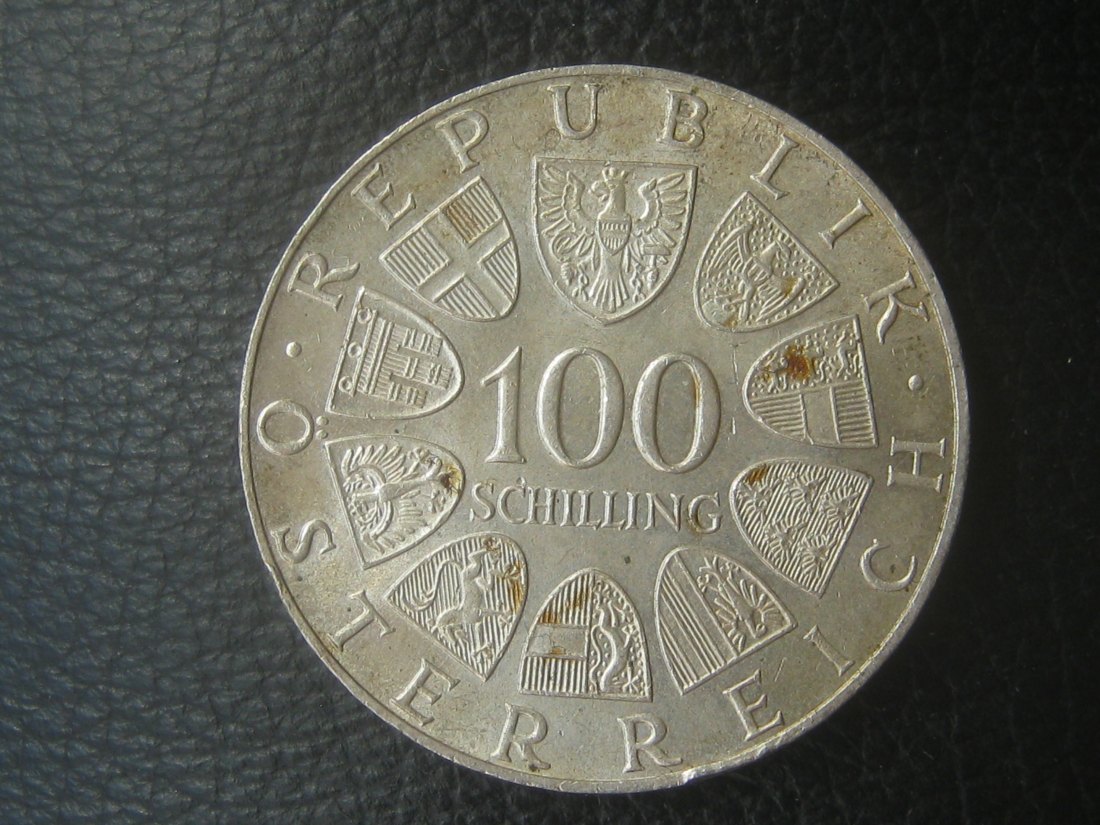  Österreich 100 Schilling Johann Strauss 1975; 640er Silber, 23,93 Gramm   