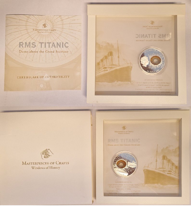 Cook Island 10 Dollar 2012 RMS Titanic 925 Silber Goldankauf Frank Maurer AC 114   
