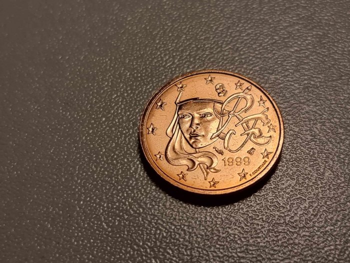  Frankreich 2 Cent 1999 STG   