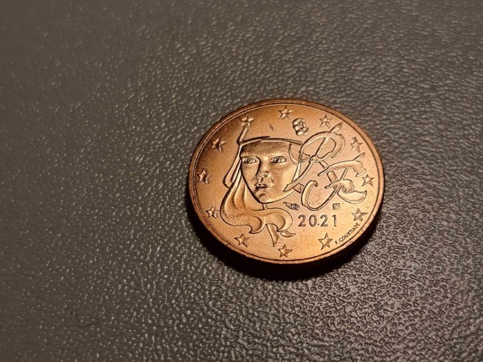  Frankreich 2 Cent 2021 STG   