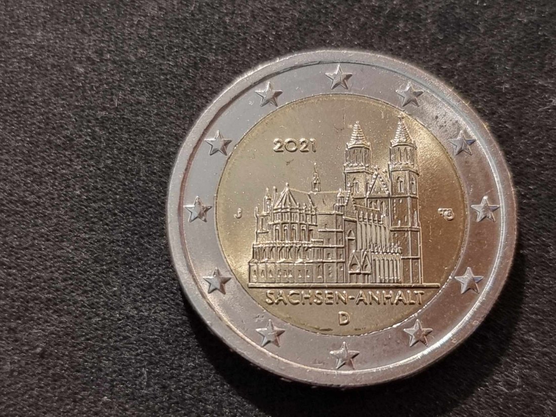  Deutschland 2 Euro 2021 J STG - Magdeburger Dom   