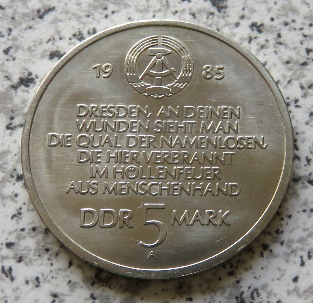  DDR 5 Mark 1985 Frauenkirche   