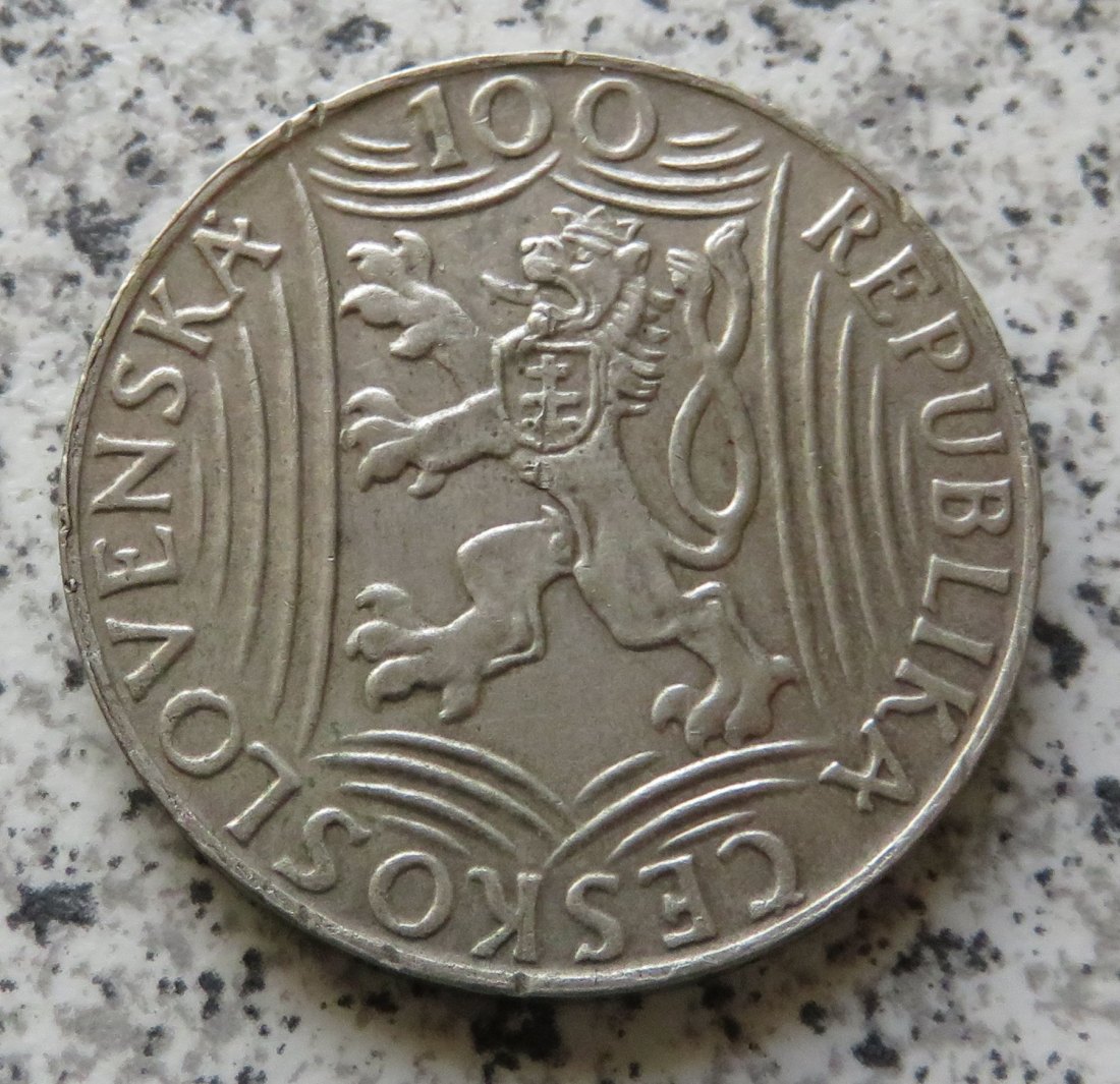  Tschechoslowakei 100 Korun 1949   