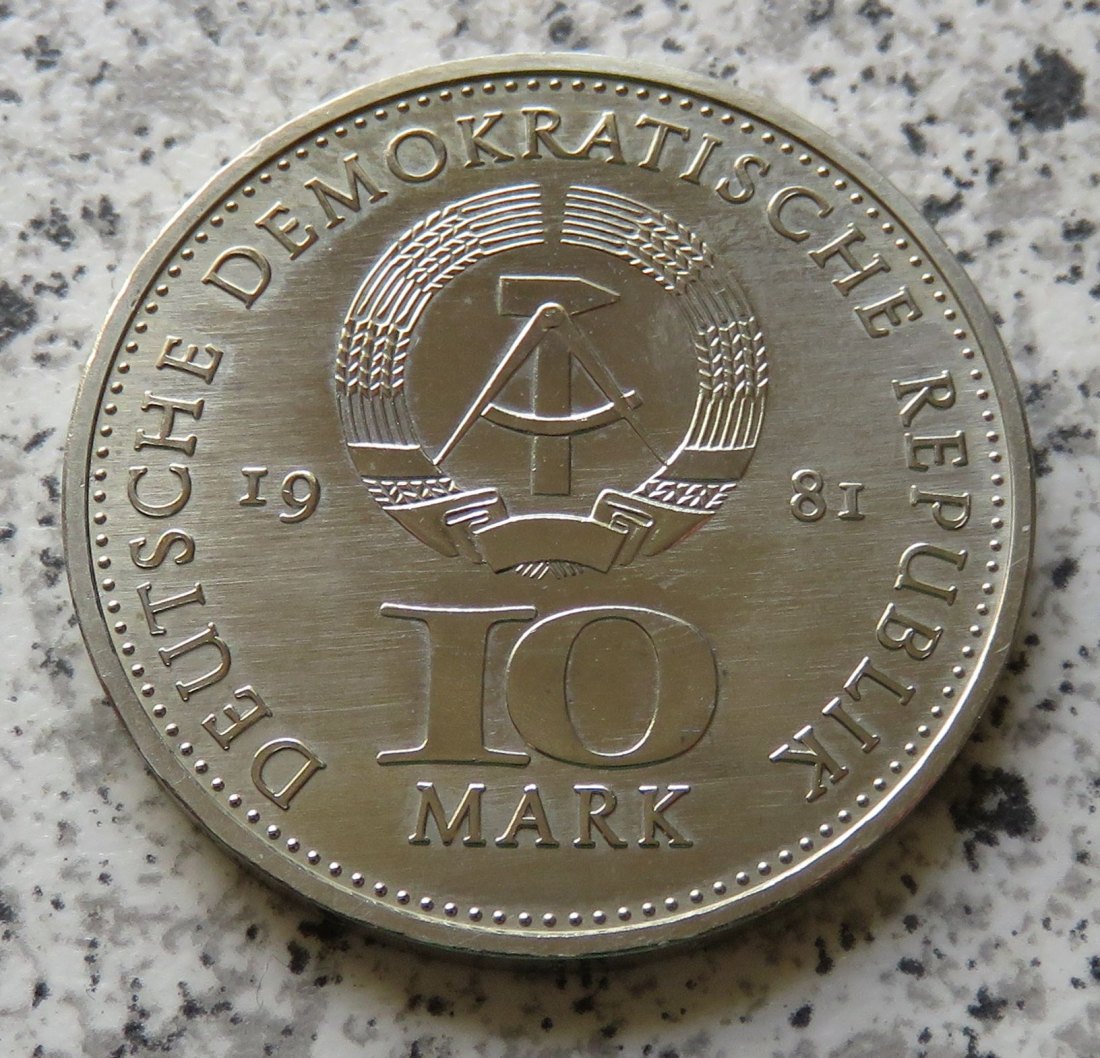  DDR 10 Mark 1981 700 Jahre Münzprägung in Berlin   