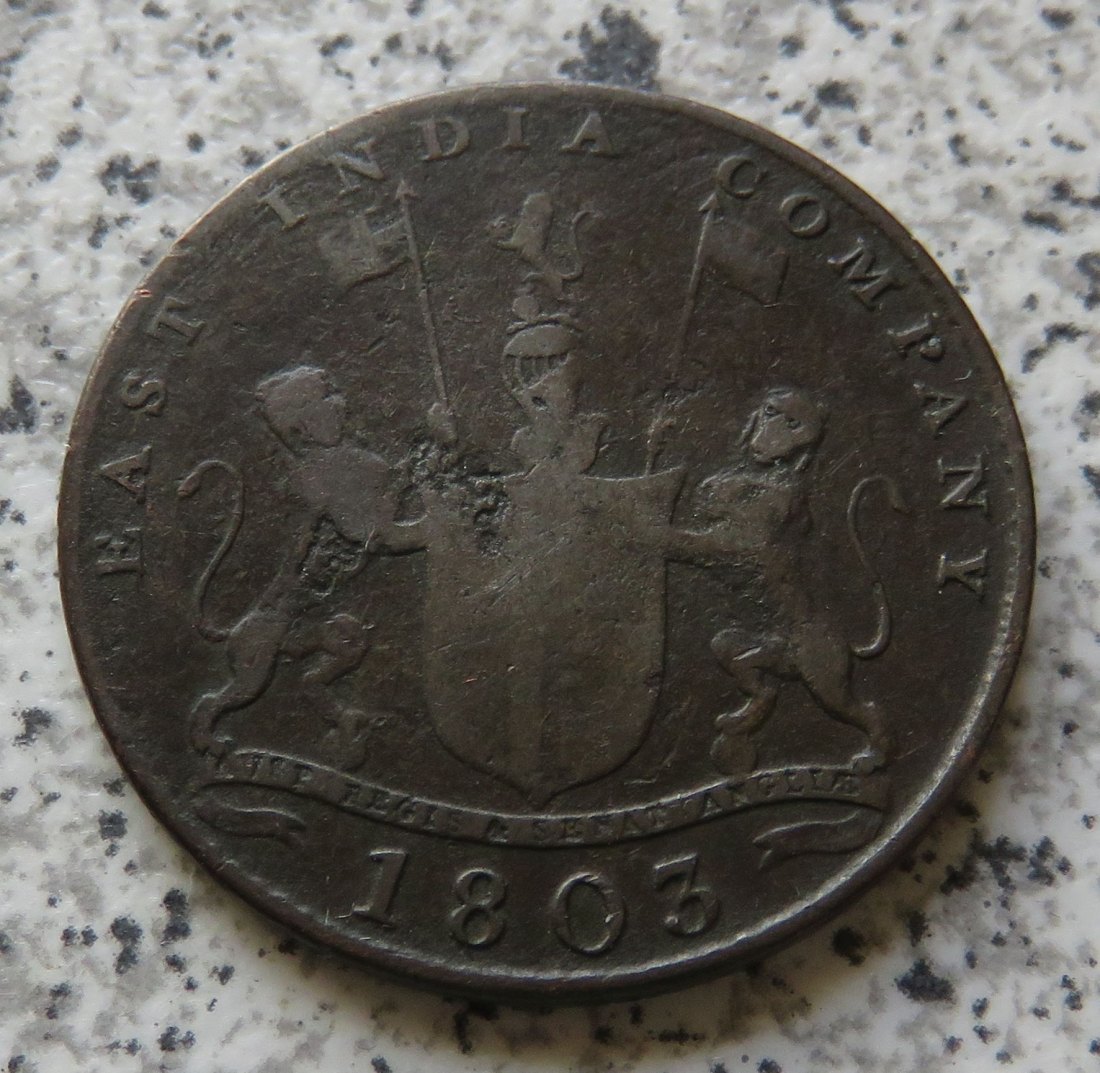  British Indien 10 Cash 1803   