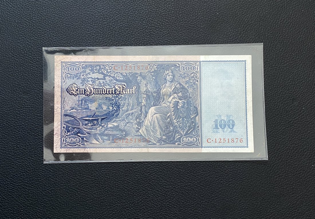  Kaiserreich, Reichsbanknote, 100 Mark 1908 Ro.35, Deu-32   