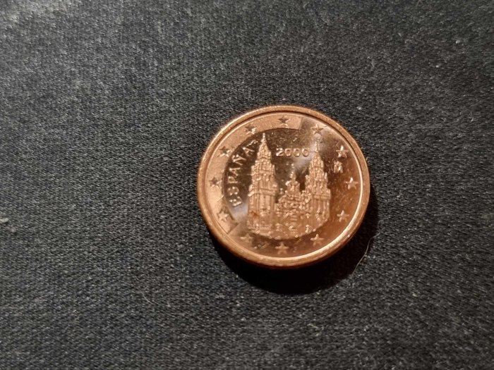  Spanien 2 Cent 2000 STG   
