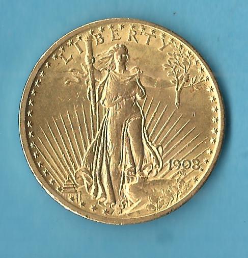  USA St.Gaudens 20 Dollar 1908 33,4 Gramm AU vz Münzenankauf Koblenz Frank Maurer AC234   