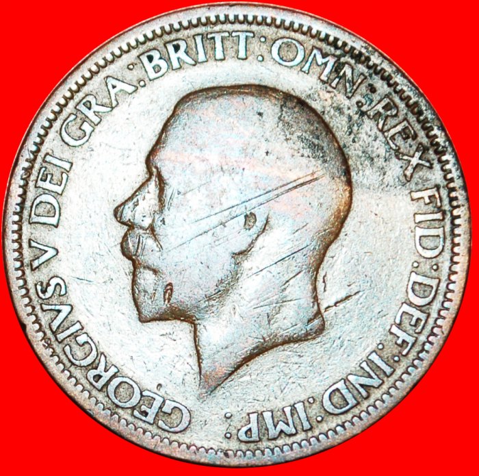  * MISTRESS OF SEAS: GREAT BRITAIN ★ HALF PENNY 1928! GEORGE V (1911-1936)★LOW START ★ NO RESERVE!   