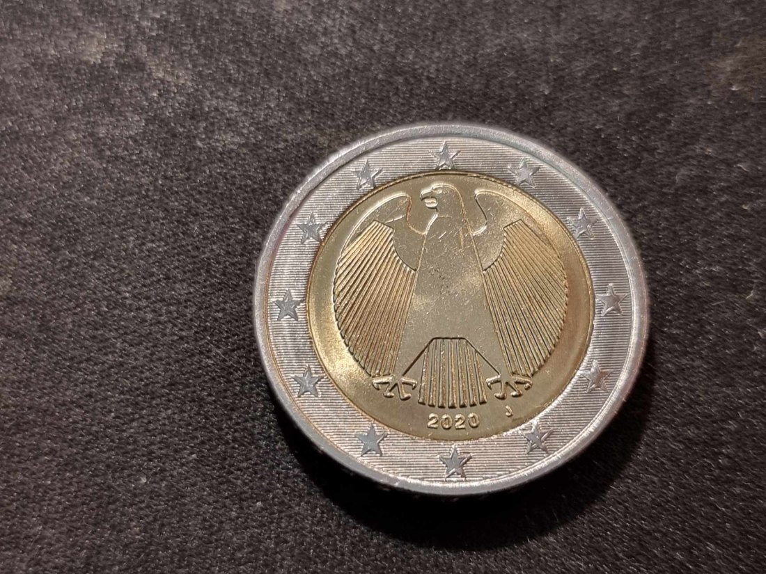  Deutschland 2 Euro 2020 J STG   