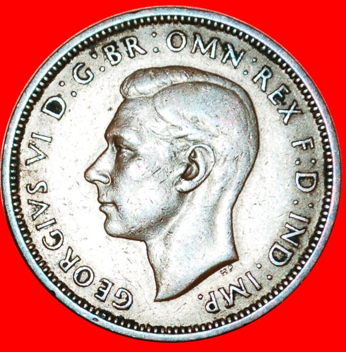  * SHIP (1937-1970): GREAT BRITAIN ★ HALF PENNY 1937! GEORGE VI (1937-1952) ★LOW START ★ NO RESERVE!   